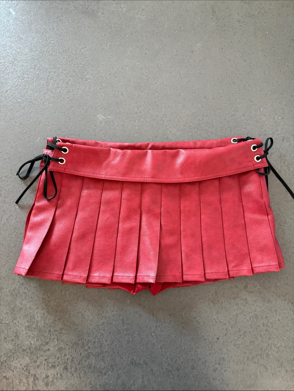 I.AM.GIA Kari Leather Pleated Skort Skirt